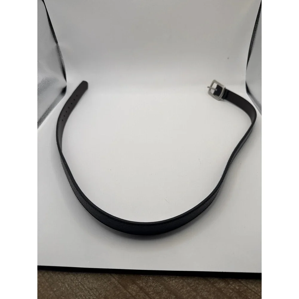 Reversible Black and Brown Belt Silver Buckle XL 34-36 12LV0263
